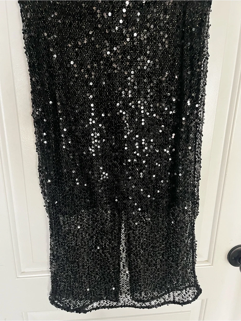 J. Crew Collection Black Sequin skirt